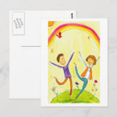 Paar tanzen postkarte (Vorne/Hinten)