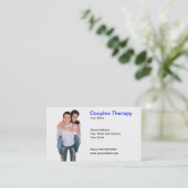 Paar-Therapie-Visitenkarte Visitenkarte (Stehend Vorderseite)
