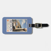 Paar-übersehenküsten-Eisenbahn-Plakat Gepäckanhänger (Vorderseite horizontal)