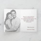 Paar Vögel auf Zweig | Fall Dankeschön Karte (Innenseite)