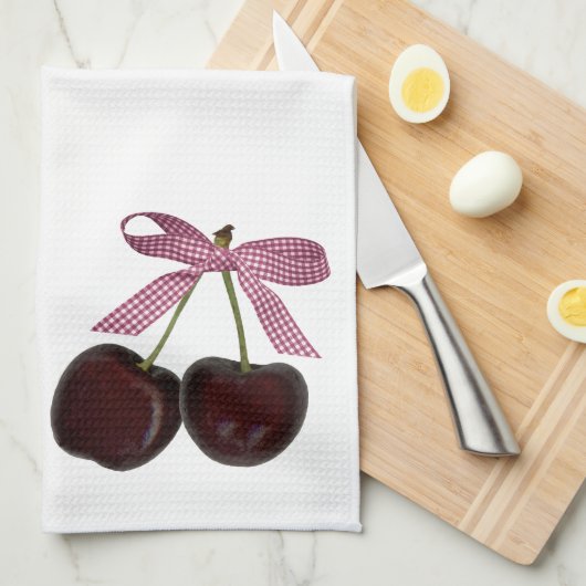 Paar-Vogelkirsche-Küchen-Geschirrtuch Geschirrtuch (Viertel Falte)