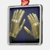 Paar von Begräbnis übergibt, von Peru, c.200-c.800 Ornament Aus Metall (Links)