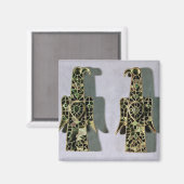 Paar von Eagle-förmigen Broschen (Metall und Email Magnet (Vorderseite/Rückseite)