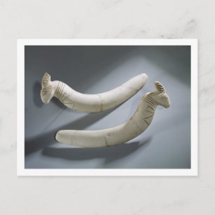 Paar von Rizinets, Thinitzeit (Hippopotamus iv Postkarte