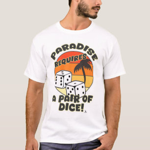Paar von Würfeln Funny Boardgame Design Art T-Shirt