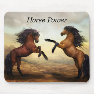 Paar wilder Pferde Mousepad