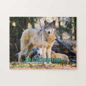 Paar Wölfe Puzzle (Horizontal)