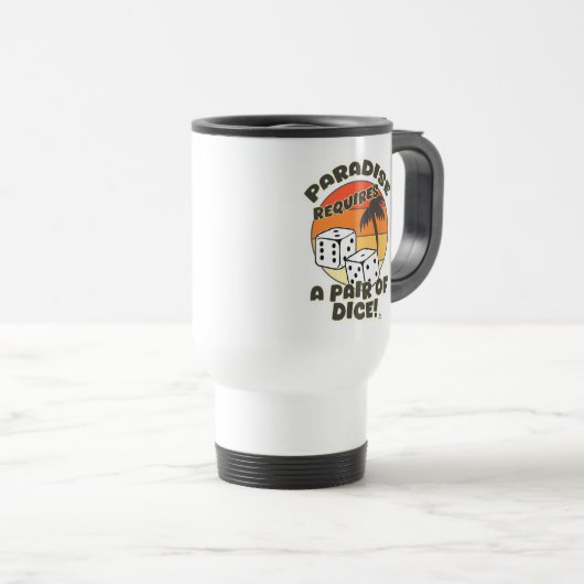 Paar Würfel Fun Boardgamer Life Design Reisebecher (VorderseiteRechts)