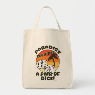 Paar Würfel Funny Board Gaming Motto Tragetasche