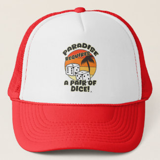 Paar Würfel Gamer Slogan Truckerkappe