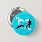 Paar-Zahl Skaten-Knopf Button (Vorne & Hinten)