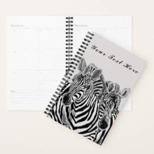 Paar Zebra Planner mit benutzerdefiniertem Text Planer