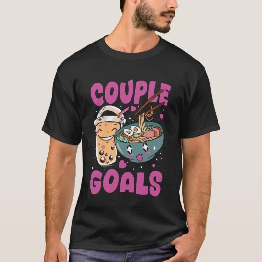 Paar Ziele Bubble Tea Boba Tee (Vorderseite)