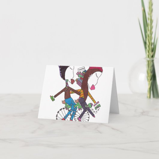 Paarabenteuer in Taipeh auf Anmerkungskarte Karte (Vorderseite)