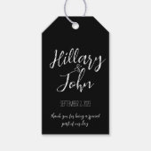 Paarbezeichnungen und klassische Sonderbotschaft Geschenkanhänger (Vorderseite)