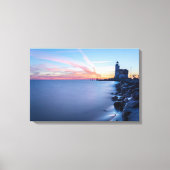 Paard van Marken Leuchtturm in einem blauen Sonnen Leinwanddruck (Vorderseite)