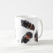 Paarden in de mond gekeken. 3 paarden lachend, hum kaffeetasse (VorderseiteRechts)