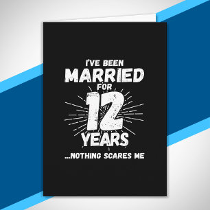Paare 12 Jahre verheiratet Lustiger 12. Hochzeitst Karte