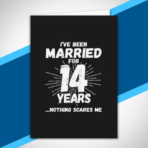 Paare 14 Jahre verheiratet Lustiger 14. Hochzeitst Karte