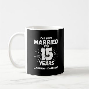 Paare 15 Jahre verheiratet Lustiger 15. Hochzeitst Kaffeetasse