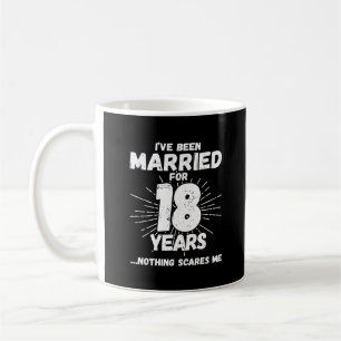 Paare 18 Jahre verheiratet Lustiger 18. Hochzeitst Kaffeetasse