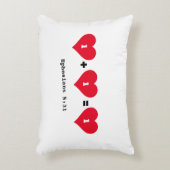 Paare 1 PLUS 1 EQUAL 1 Christlich Dekokissen (Vorderseite(Vertikal))