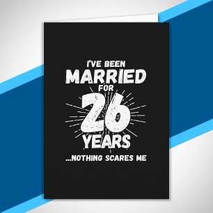Paare 26 Jahre verheiratet Lustig 26. Hochzeitstag Karte