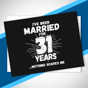 Paare 31 Jahre verheiratet Lustiger 31. Hochzeitst Postkarte