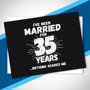Paare 35 Jahre verheiratet Lustiger 35. Hochzeitst Postkarte