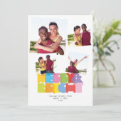 Paare 4 Foto Collage frohe und helle Weihnachten (Stehend Vorderseite)