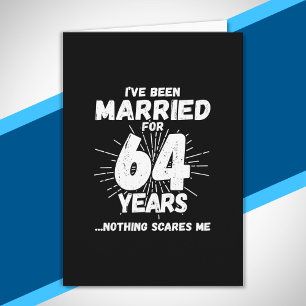 Paare 64 Jahre verheiratet Lustig 64. Hochzeitstag Karte