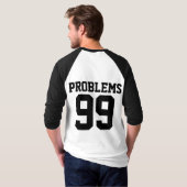 Paare 99 Probleme nicht 1 - 3/4 Sieb Raglan T-Shirt (Schwarz voll)