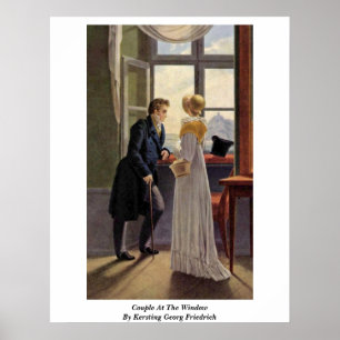 Paare am Fenster durch Kersting Georg Friedrich Poster