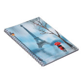 Paare an der Eiffelturm-Paris-Malerei Notizblock (Rechte Seite)