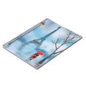 Paare an der Eiffelturm-Paris-Malerei Notizblock (Linke Seite)