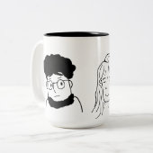 Paare ästhetische Tasse (Vorderseite Links)