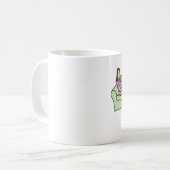 Paare auf personalisierter Cartoon-Tasse der Kaffeetasse (Vorderseite Links)