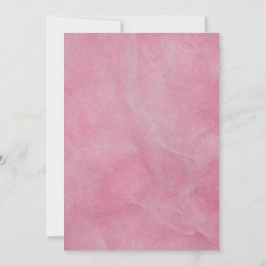 Paare Baby Dusche, rosa Blumengeweih lädt ein Einladung (Rückseite)