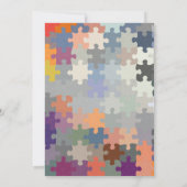 Paare Babydusche Einladung Ecru (Rückseite)