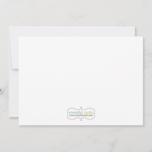 Paare Babydusche Einladung für ein Mädchen (Rückseite)