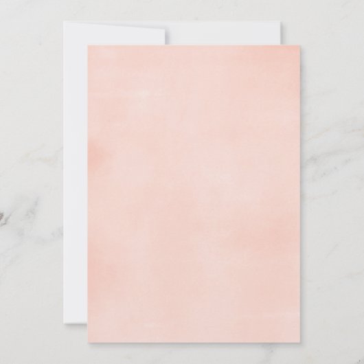 Paare Babydusche Mädchen rosa Wald Tier Einladung (Rückseite)