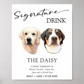 Paare Begrüßung Signature Drink-Zeichen Poster (Vorne)