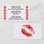 Paare behalten Romance lebendige Lochkarte-Liebe Treuekarte (Vorne/Hinten)