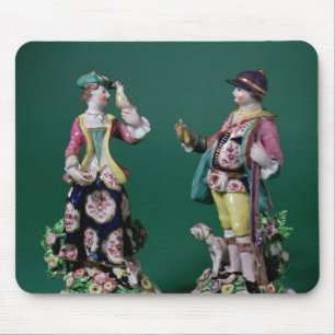 Paare Bogenzahlen eines Sportlers Mousepad