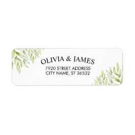 Paare Botanische Wasserfarbe Elegante