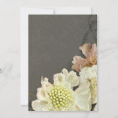 Paare Brautparty Party Moderne Blume Kunst Einladung (Rückseite)