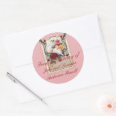 Paare Buchzeichen Runder Aufkleber (Umschlag)