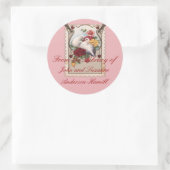 Paare Buchzeichen Runder Aufkleber (Tasche)