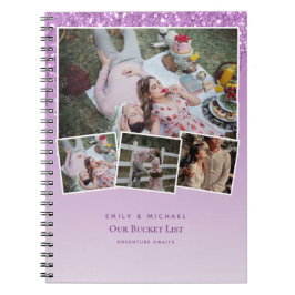 Paare BUCKET LIST Foto Collage Newlywed Journal Notizblock