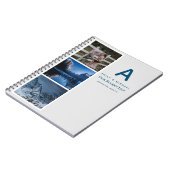 Paare BUCKET LIST Foto Collage Newlywed Journal Notizblock (Linke Seite)